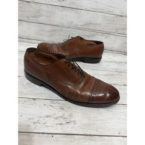 Allen Edmonds Byron Cap Toe Oxford Brown Dress Shoe Sz 11 D